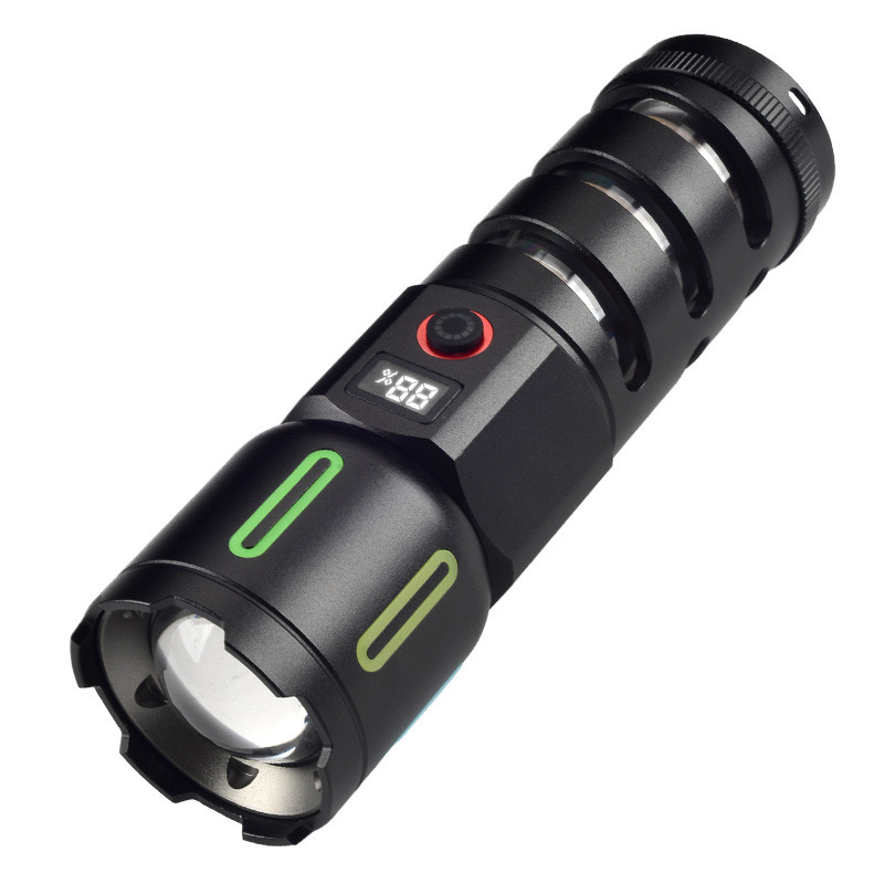 Linterna LED Profesional con Indicador de Carga