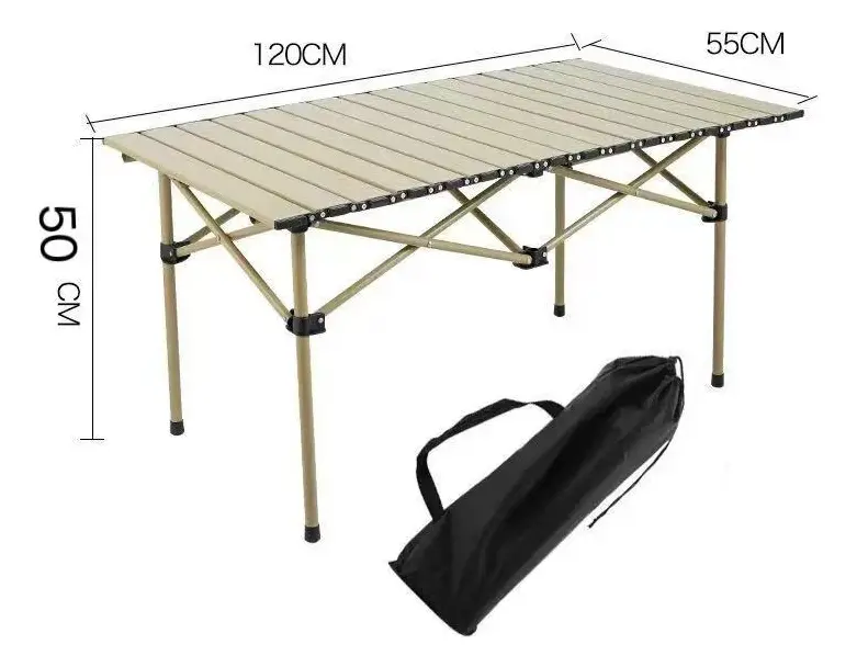 Mesa de Camping Plegable 120x55x50