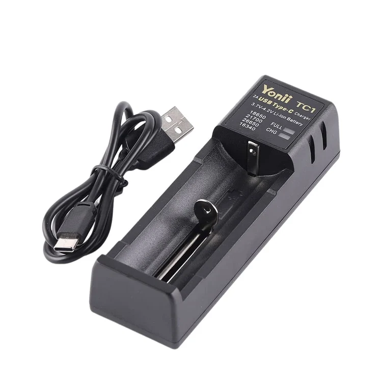 Cargador de Batería Li-ion Inteligente USB - Compatible con 21700 / 18650