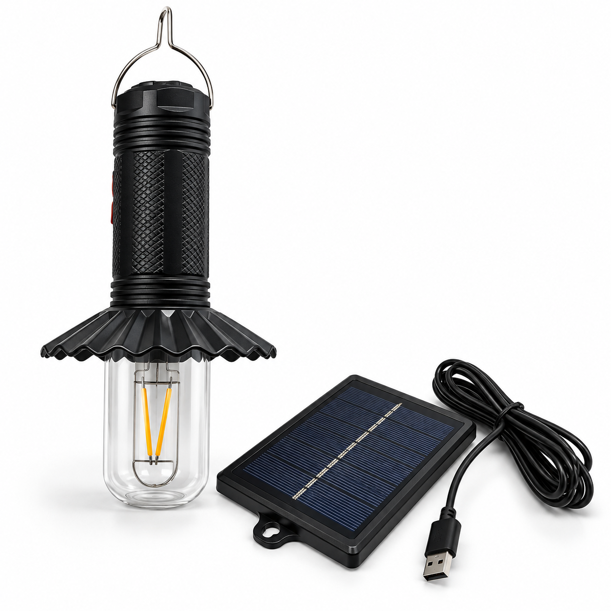 Linterna Farol con Cargador Solar