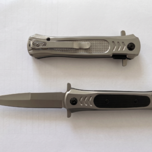 ML0249  Navaja Táctica Full Titanium - Hoja 2.8mm y Mango G10 con Recubrimiento de Molibdeno