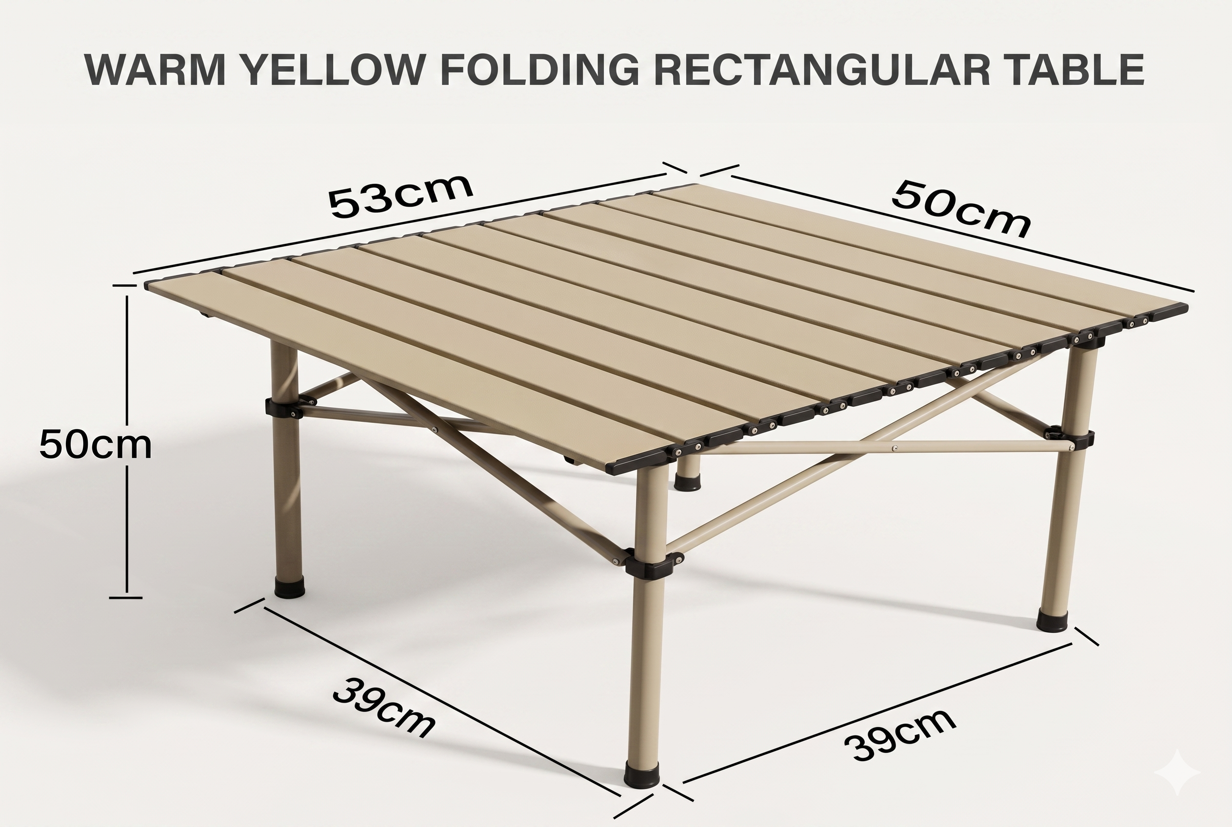 ML0256 Mesa de Camping Plegable 53x50x50